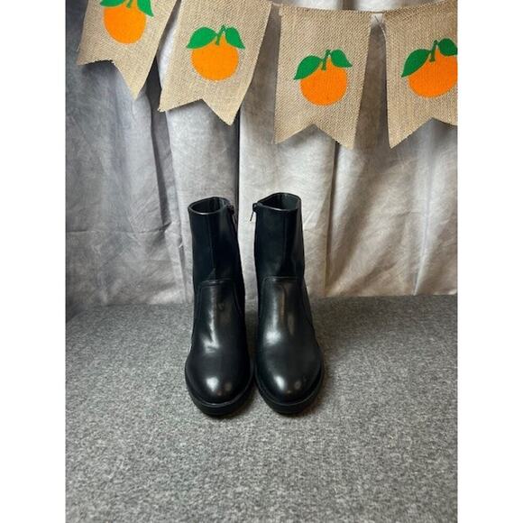 Steve Madden Phillie Block Heel Leather Ankle Boot Women’s Size 9.5 - Picture 2 of 9